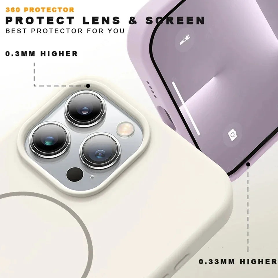 Fashion Liquid Silicone Magsafe Magnetic Phone Case for iPhone 16 15 14 Plus 13 12 11 Pro Max Wrist Strap Lanyard Cover Cases