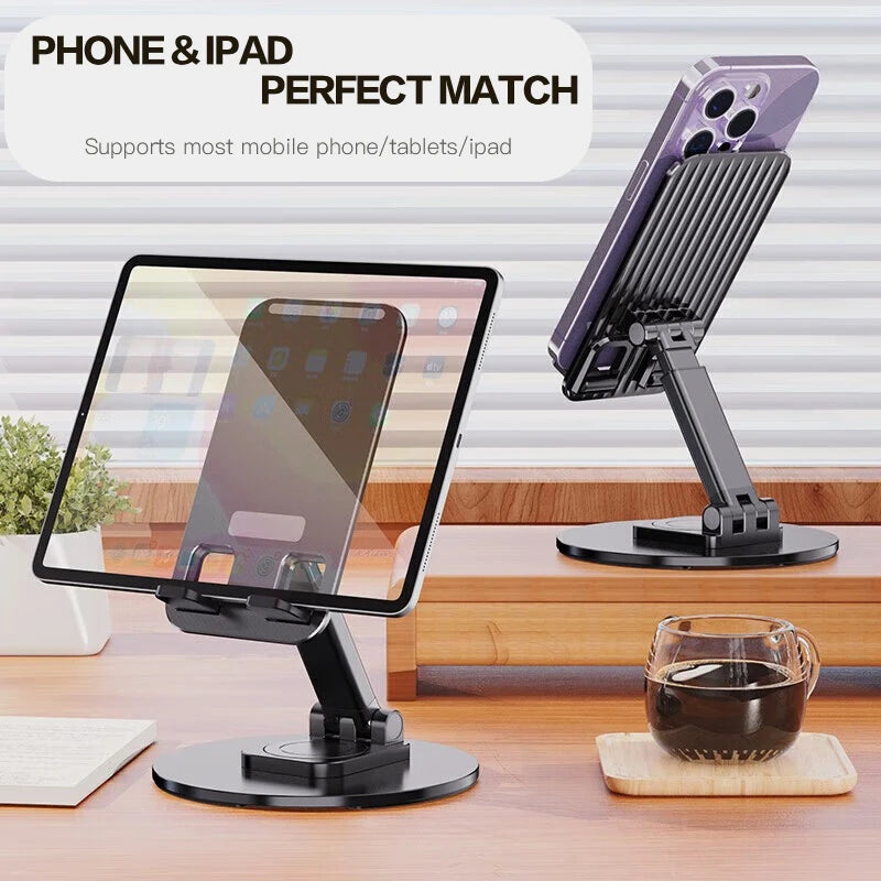 Desktop Phone Holder 360° Rotating Folding Stand Non-slip for iPhone 13 Xiaomi Huawei Mobile Phone Tablet Universal Accessories
