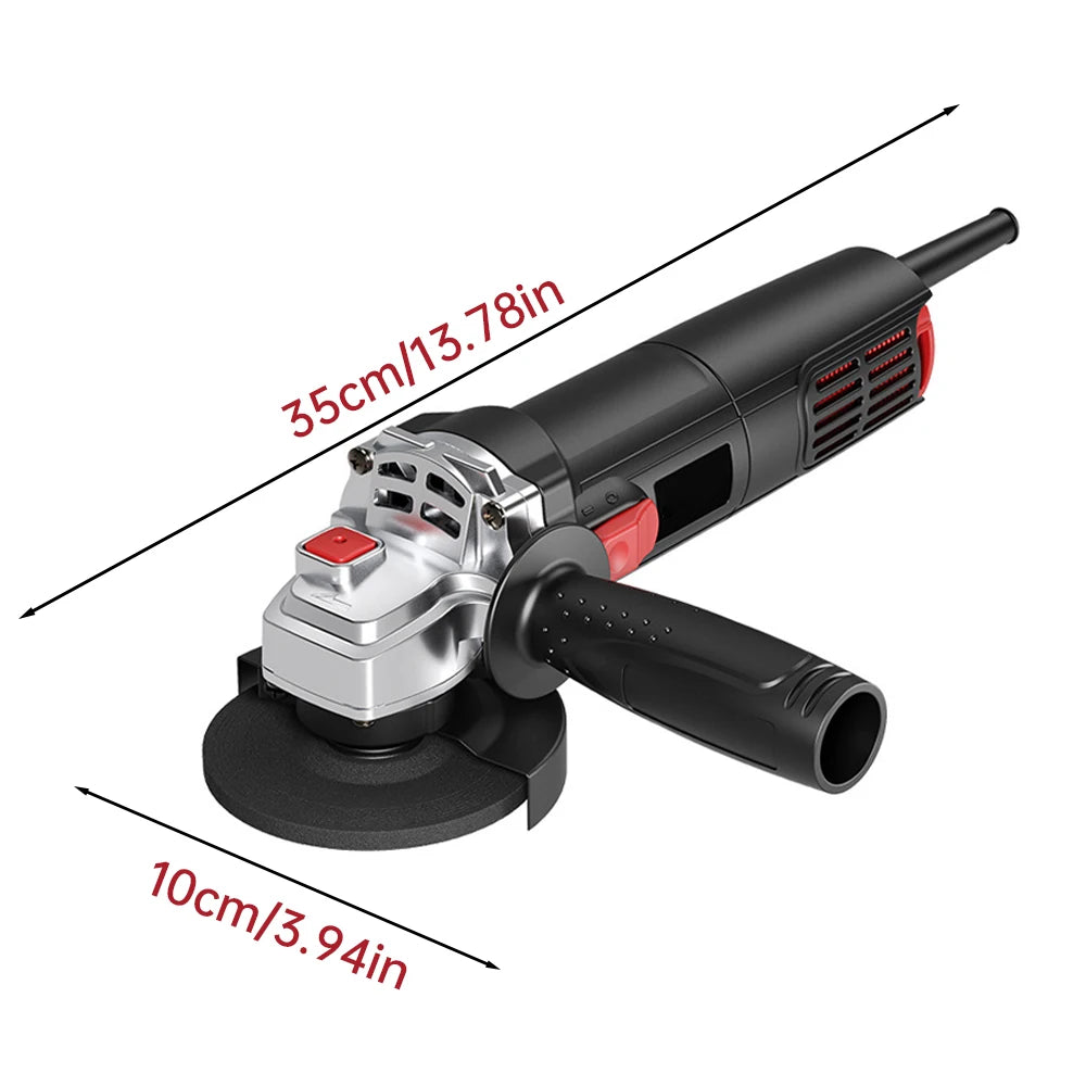4.2-Amp 710W 11000RPM Brush Cordless Angle Grinder Electric Grinding Cutting Polishing Power Tool Cutting Polishing Cutter